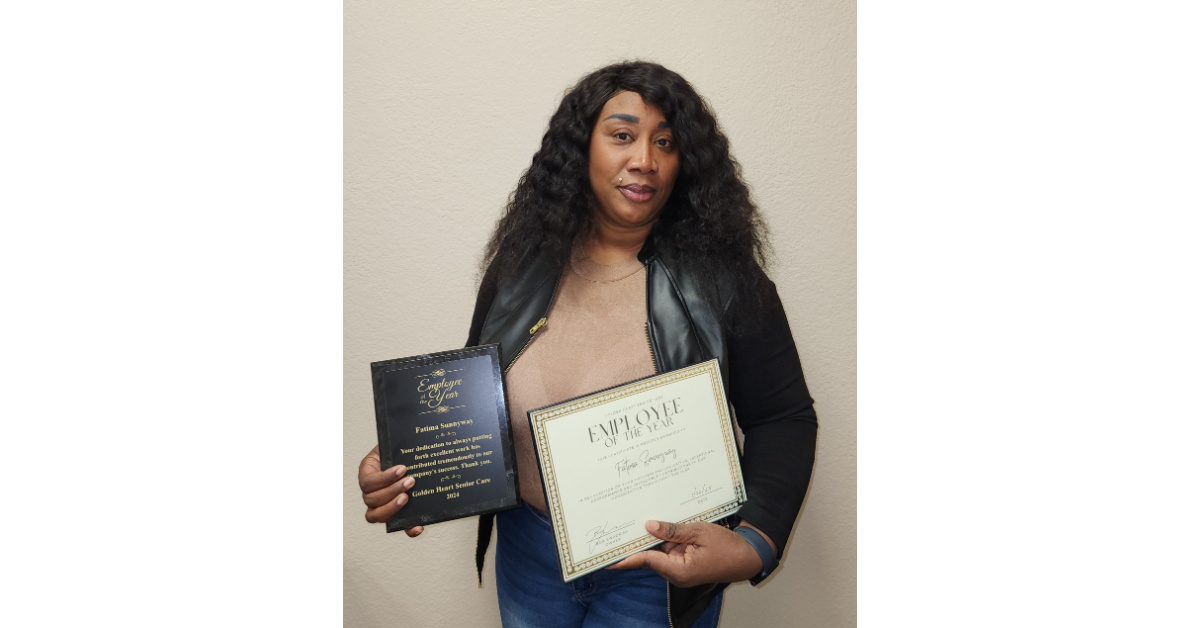 Golden Heart Senior Care Announces the 2024 Employee of the Year: Fatima Sunnyway